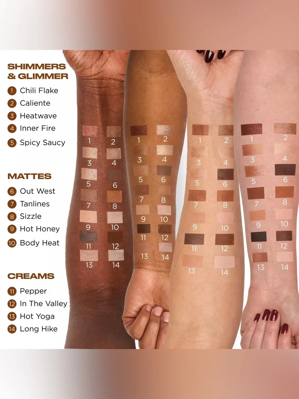 NWB Urban Decay Naked Shaped Multi-Tasking Eye Shadow Palette — WARM